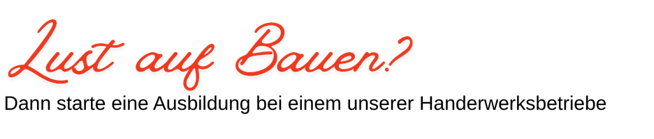 Slogan Lust auf Bauen