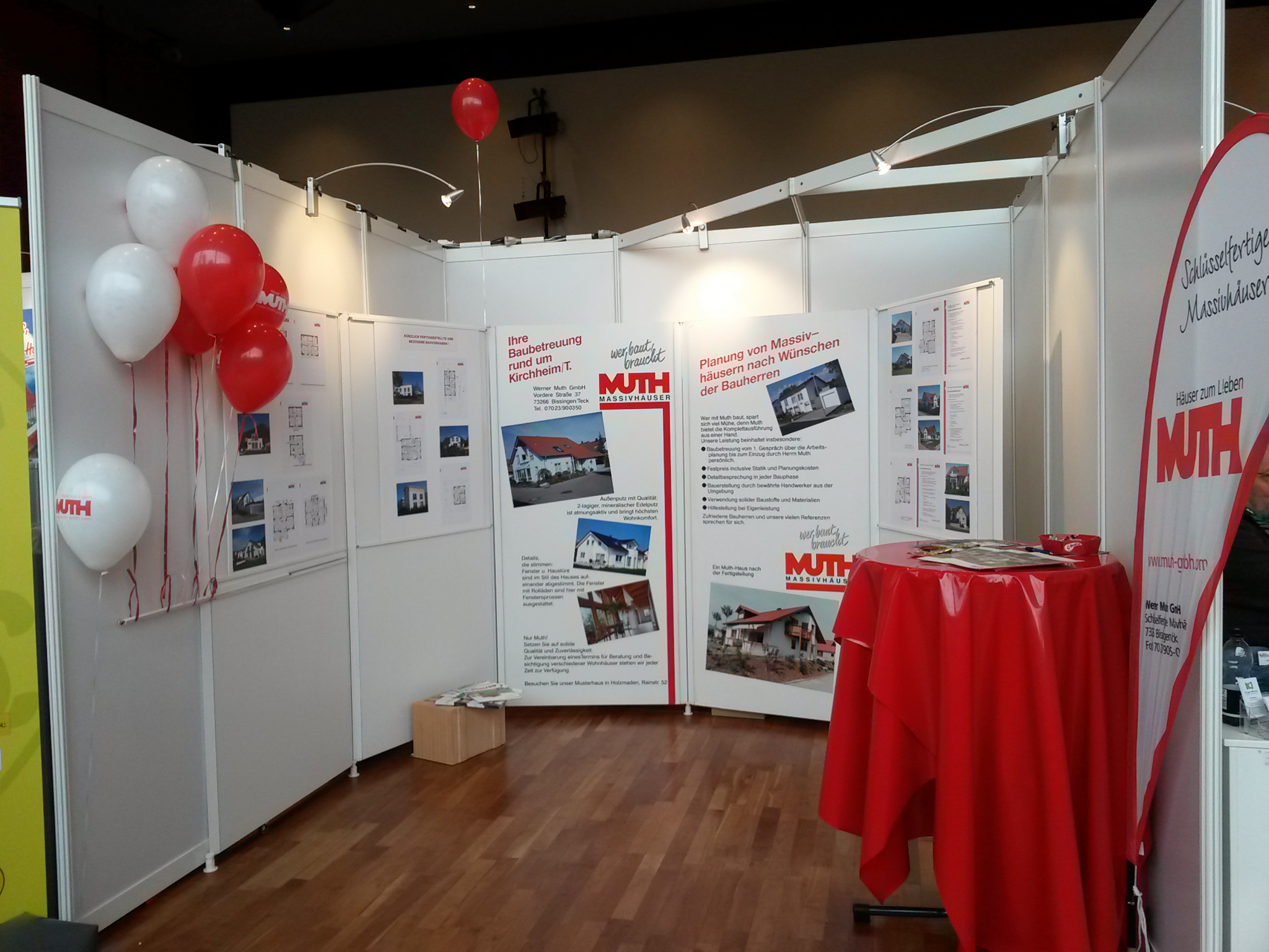 Stand der Fa. Muth auf der Immobilienmesse in Nürtingen