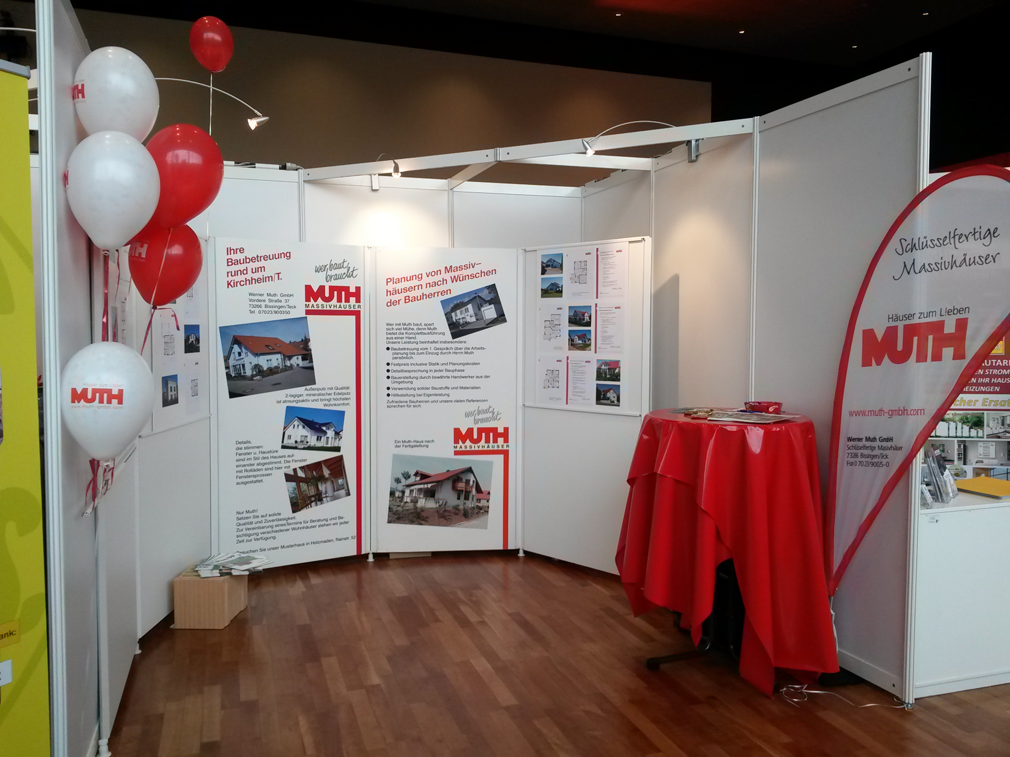 Stand der Fa. Muth auf der Immobilienmesse in Nürtingen